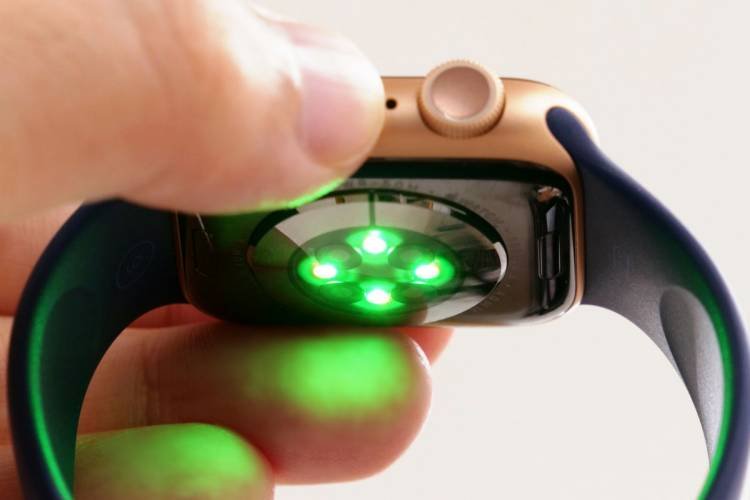 Apple Watch luzes verdes